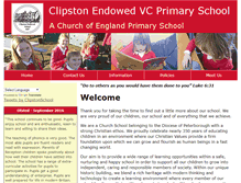 Tablet Screenshot of clipstonprimaryschool.org